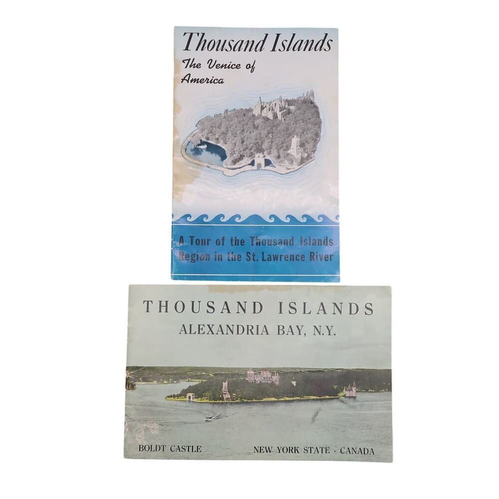 Thousand Islands New York Tourism Booklets Set of 2 Vintage St. Lawrence River